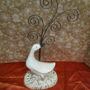 White Goose Spiral Clip Photo Holder .